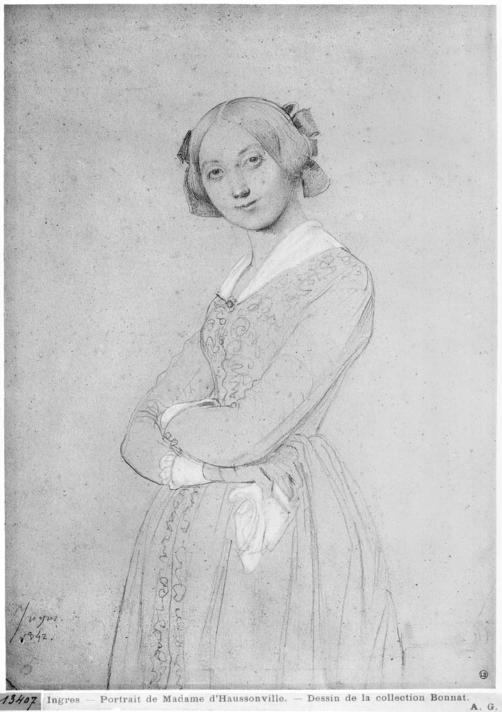 Ritratto di Louise de Broglie, Countess of Haussonville - Musee Bonnat, Bayonne